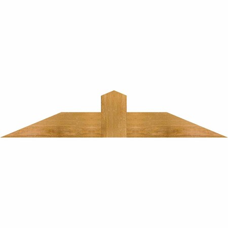 Ekena Millwork Portland Rough Sawn Timber Gable Bracket, Western Red Cedar, 36"W x 7"H x 4"D x 4"F, 5/12 Pitch GBW036X07X0404POR00RWR